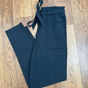 Modern Ambition Pants Women’s Medium Black Paper Bag Stylish High Waist